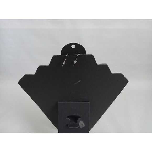 Silver Toned Coiled Spiral Metal Half Circle Puff Lightweight Fashion Earrings - Picture 2 of 8